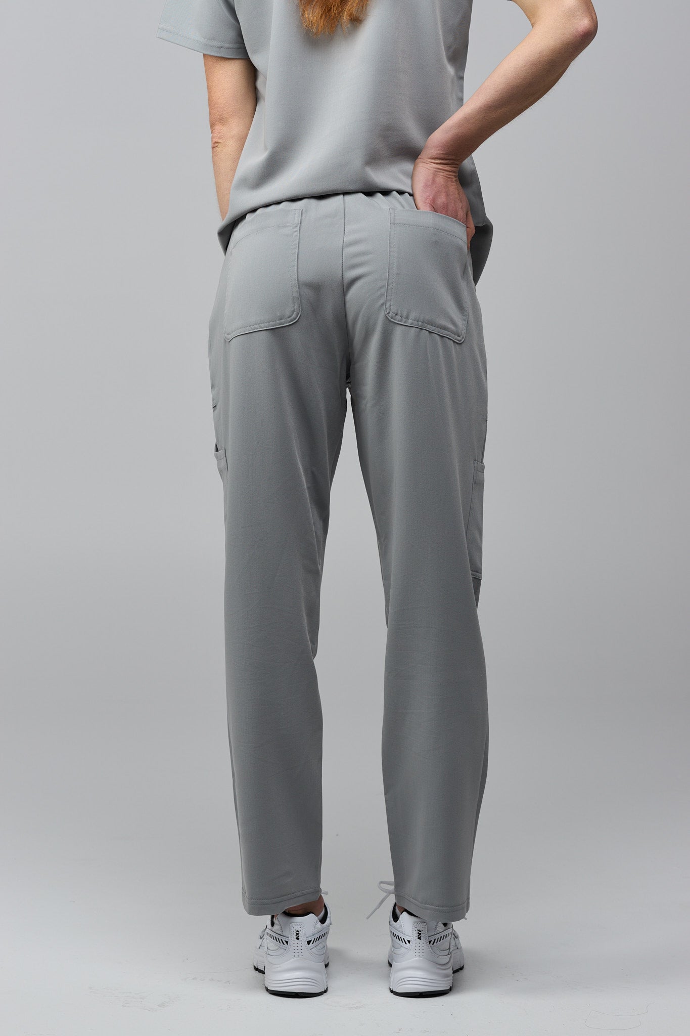 LuxeFlex™ Straight Leg Scrub Pants – Women's Nursing Scrubs | Grey