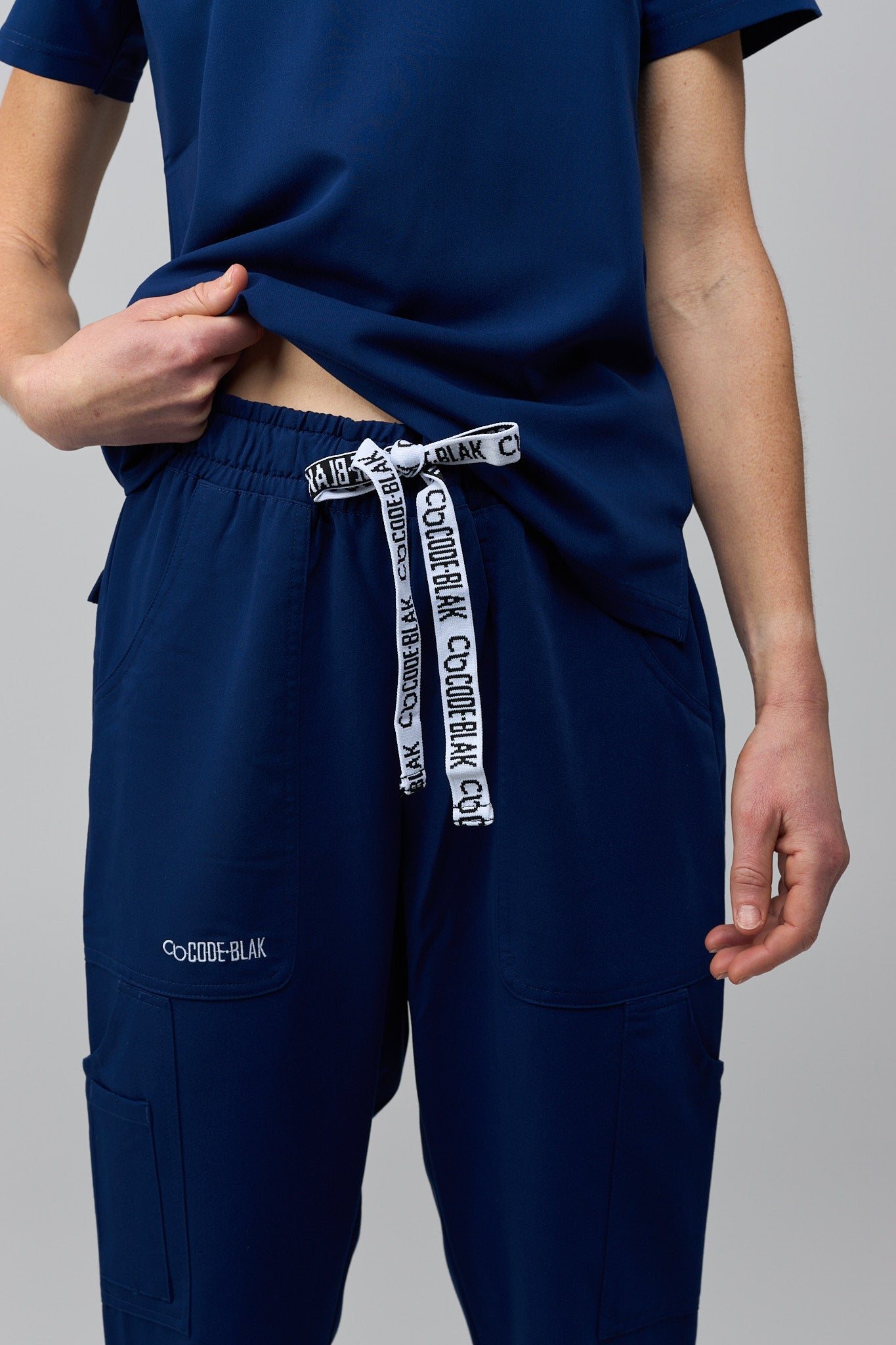 LuxeFlex™ Straight Leg Scrub Pants – Women's Nursing Scrubs | Navy Blue
