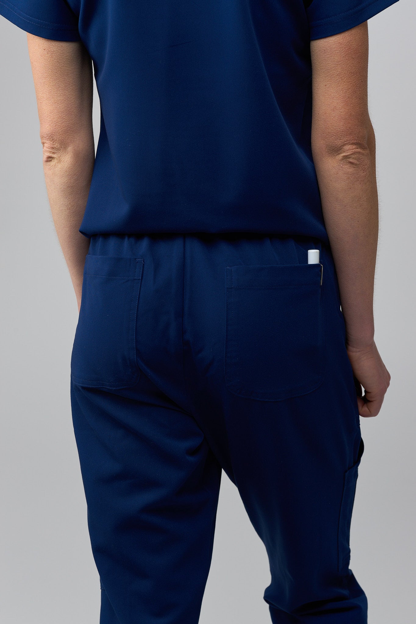 LuxeFlex™ Straight Leg Scrub Pants – Women's Nursing Scrubs | Navy Blue