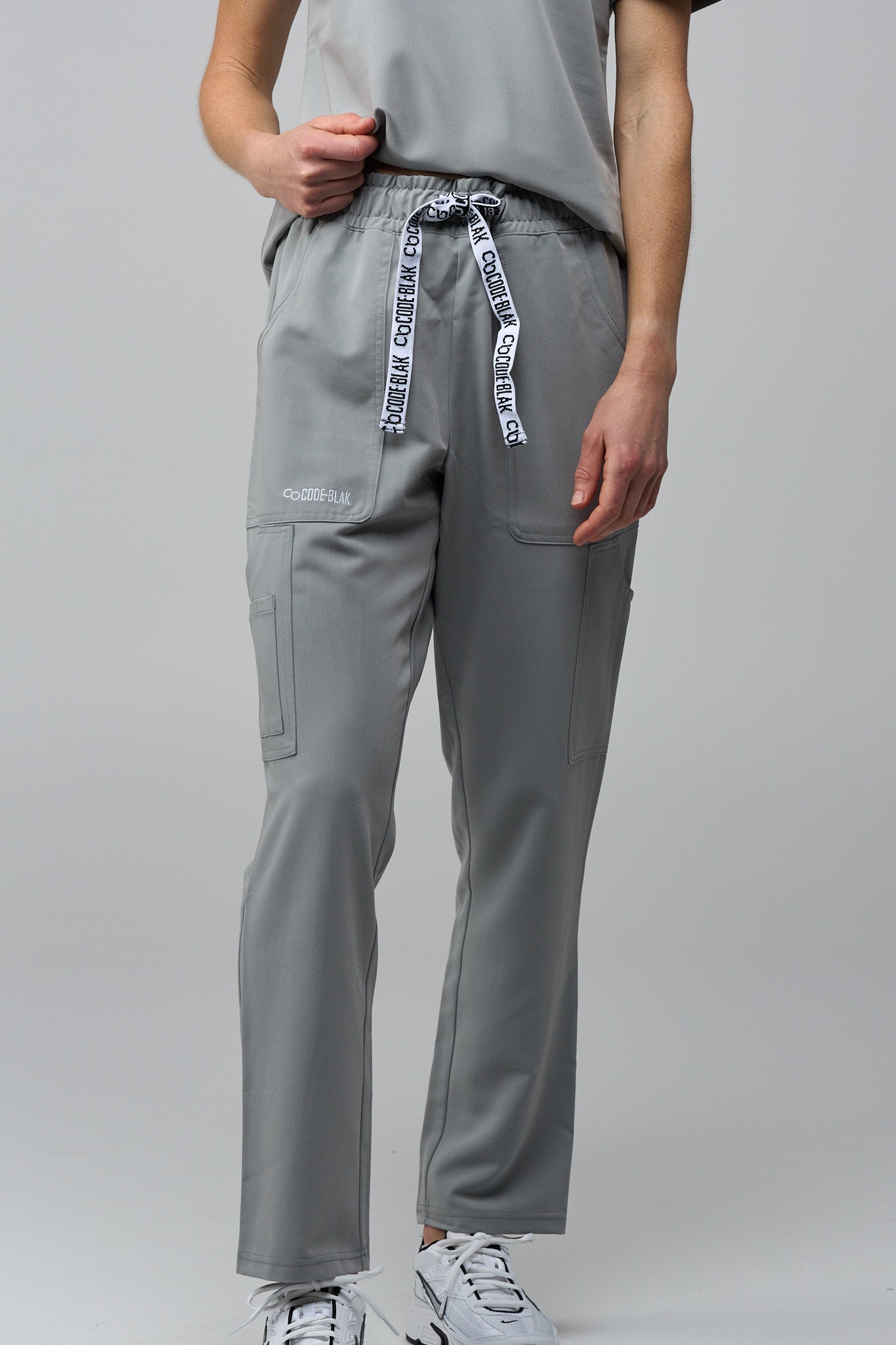 LuxeFlex™ Straight Leg Scrub Pants – Women's Nursing Scrubs | Grey