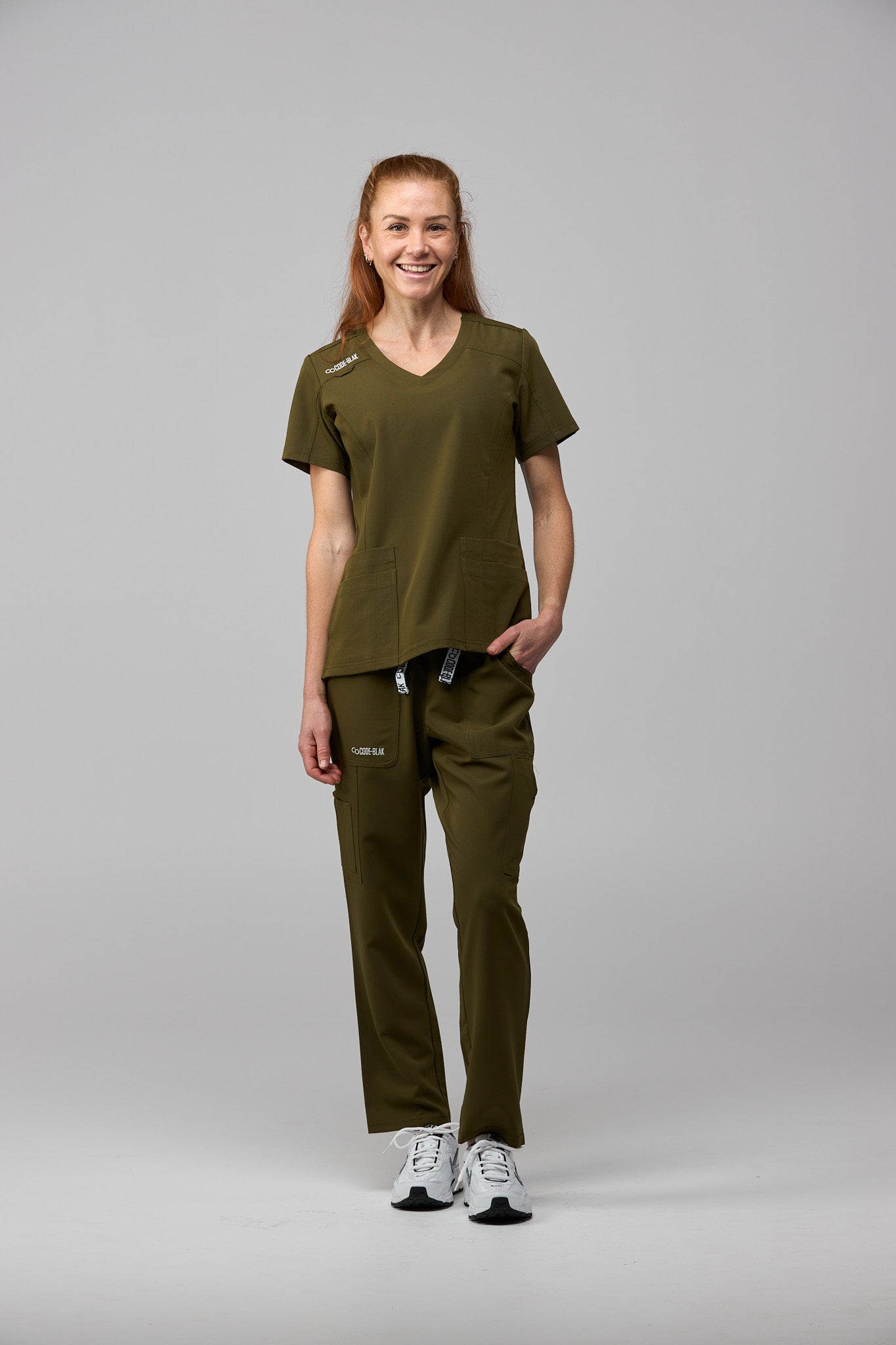 LuxeFlex™ Straight Leg Scrub Pants – Women's Nursing Scrubs | Olive
