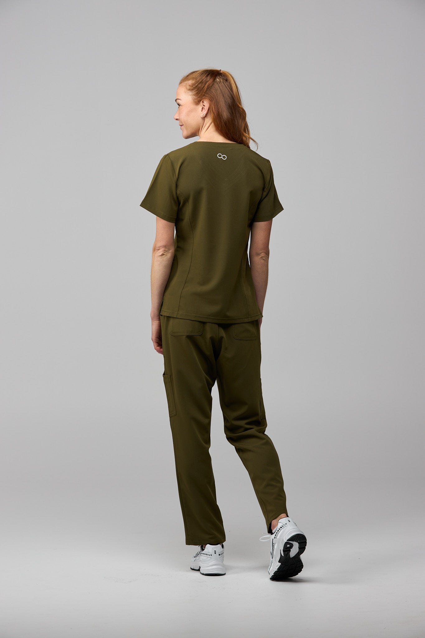 LuxeFlex™ V-Neck Scrub Top – Women's Nursing Scrubs | Olive